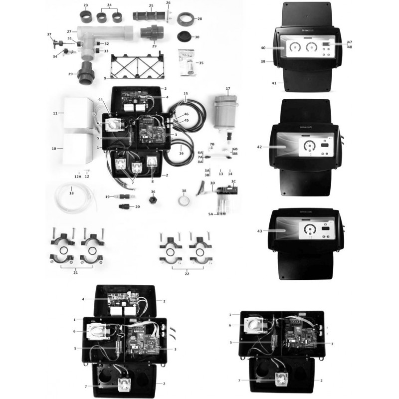 Pièces détachées Electrolyseur SELWATCH Plus, REGANALYS, ANALYS 3