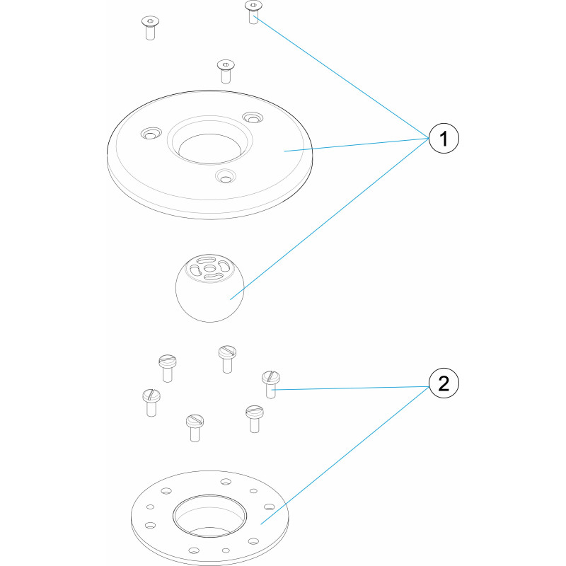 Pièces détachées Enjoliveur de buse de refoulement INOX (ASTRALPOOL)