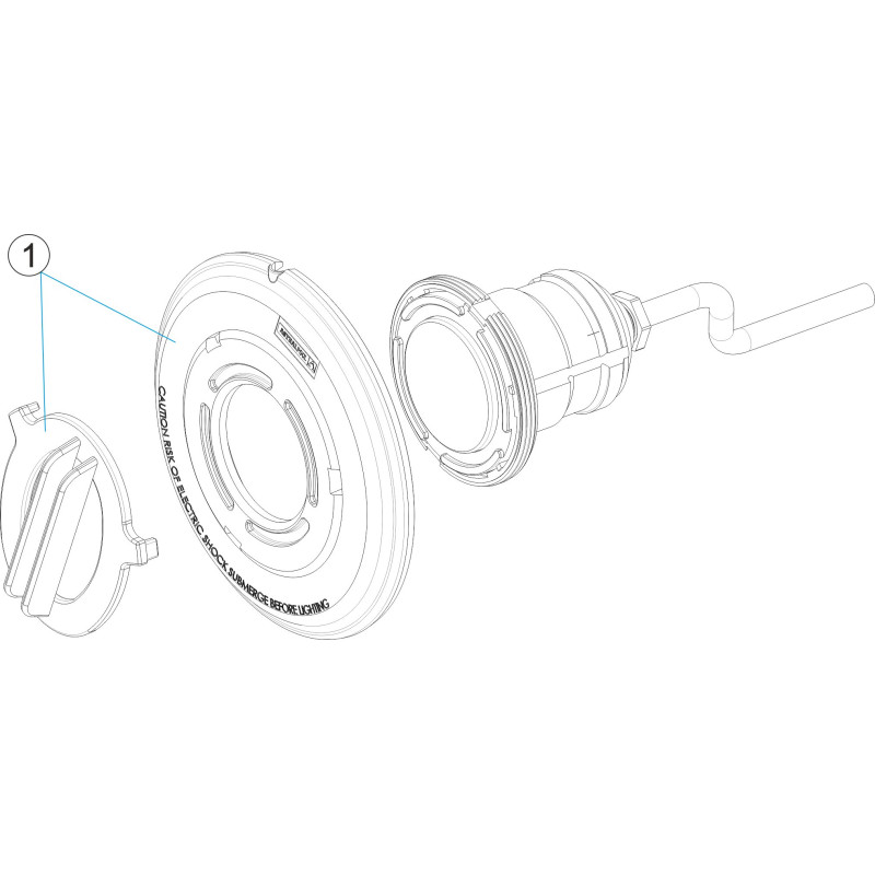 Pièces détachées Enjoliveur de projecteur MINI blanc