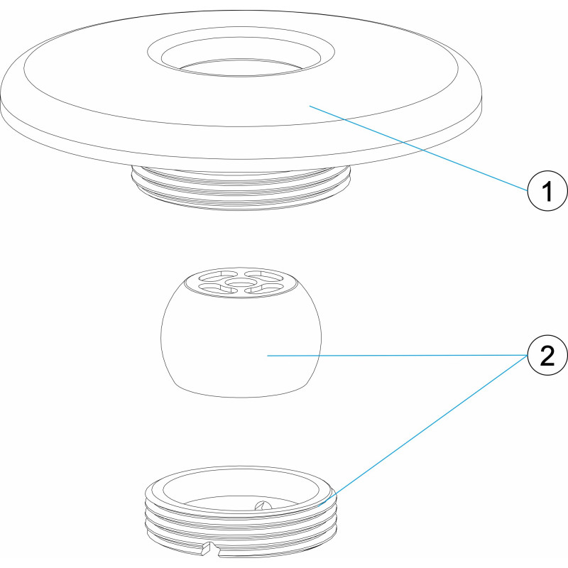 Pièces détachées Enjoliveur de refoulement inox (ASTRALPOOL)