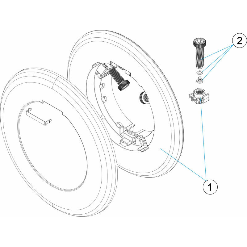 Pièces détachées Enjoliveur projecteur FLEXINICHE INOX (ASTRALPOOL)