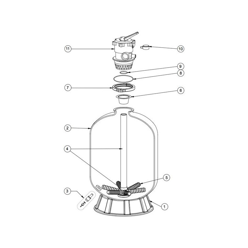 Pièces détachées Filtre AZUR Top (PENTAIR)