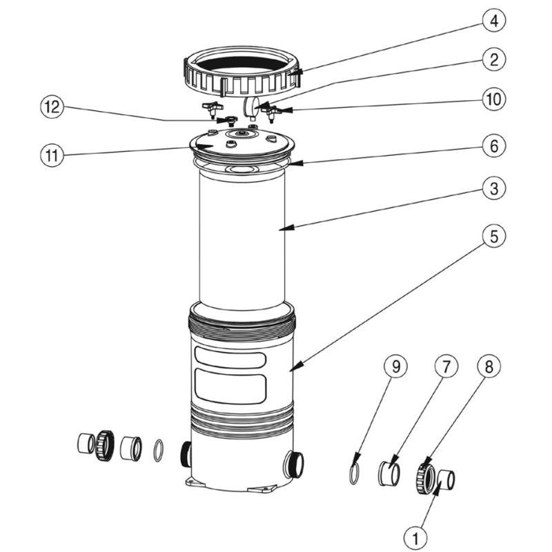 Pièces détachées Filtre à cartouche OPAL (DARLLY, LACRON, WATERCO)