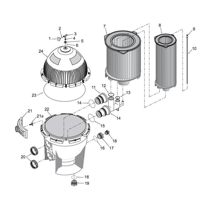 Pièces détachées Filtre à Cartouche SYSTEM 3