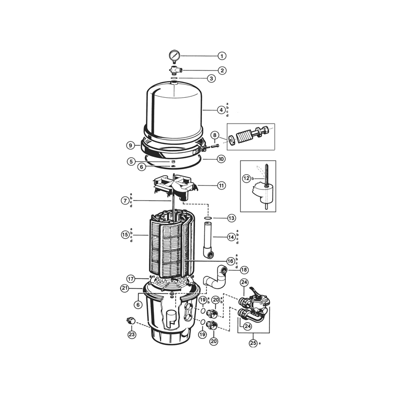 Pièces détachées Filtre à Diatomée MICRO CLEAR (HAYWARD)