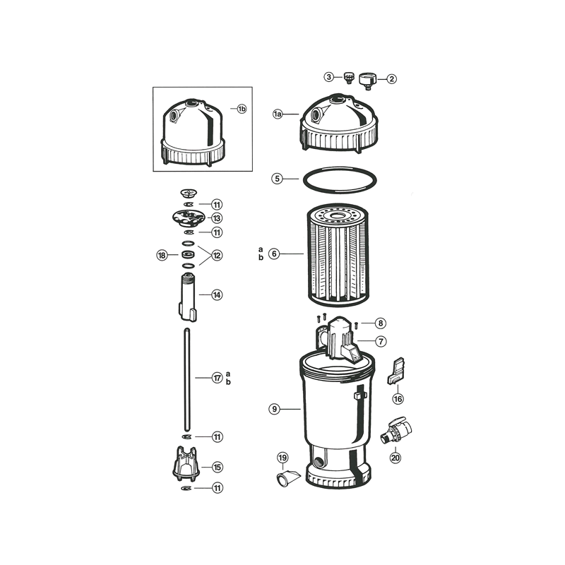 Pièces détachées Filtre à diatomée REGEN X (HAYWARD)