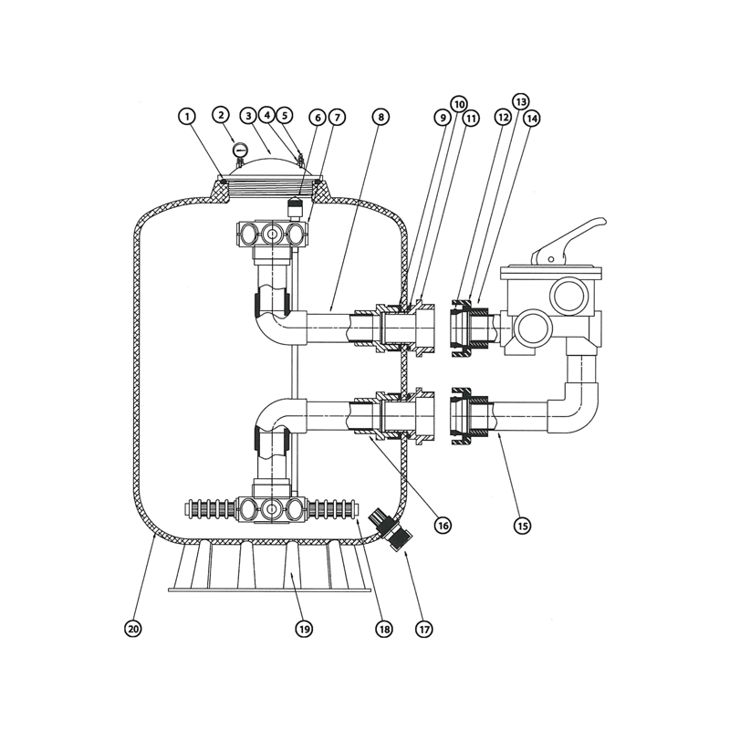 Pièces détachées Filtre GALATIC Side (SNTE)