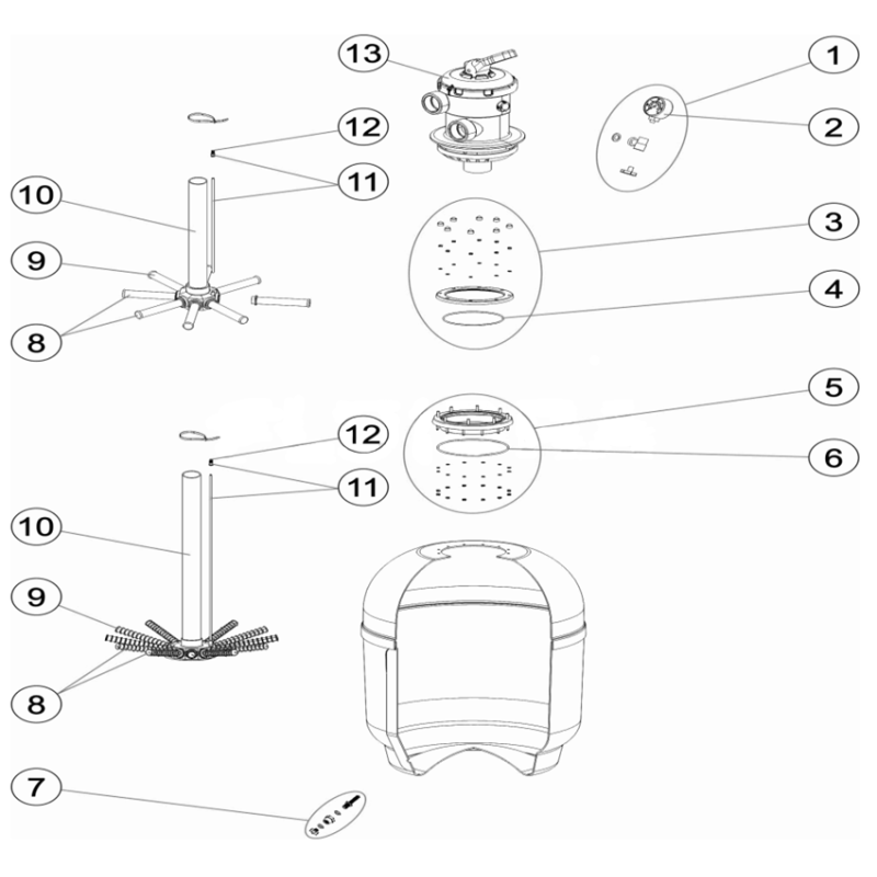 Pièces détachées Filtre laminé TOP