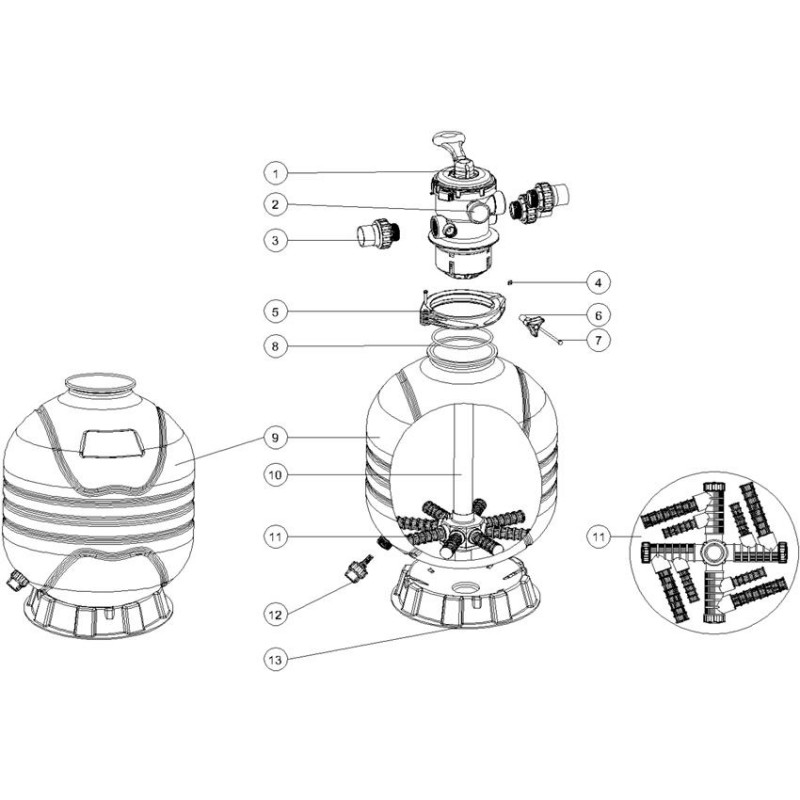 Pièces détachées Filtre MAX FLOW MFV Series