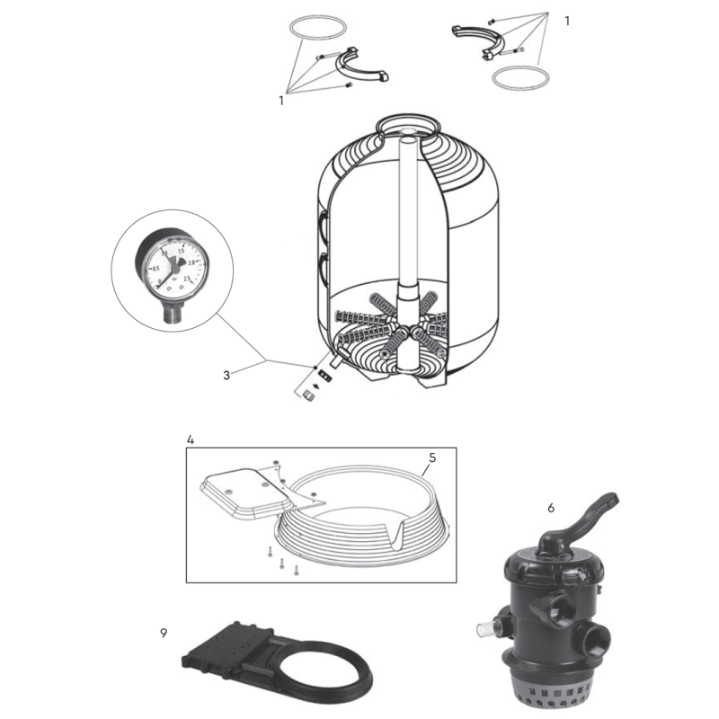 Pièces détachées Filtre P-FS (BWT)