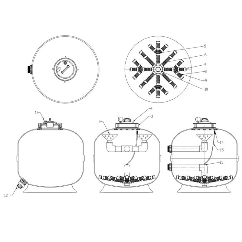 Pièces détachées Filtre PURE-30 (LACRON, WATERCO)