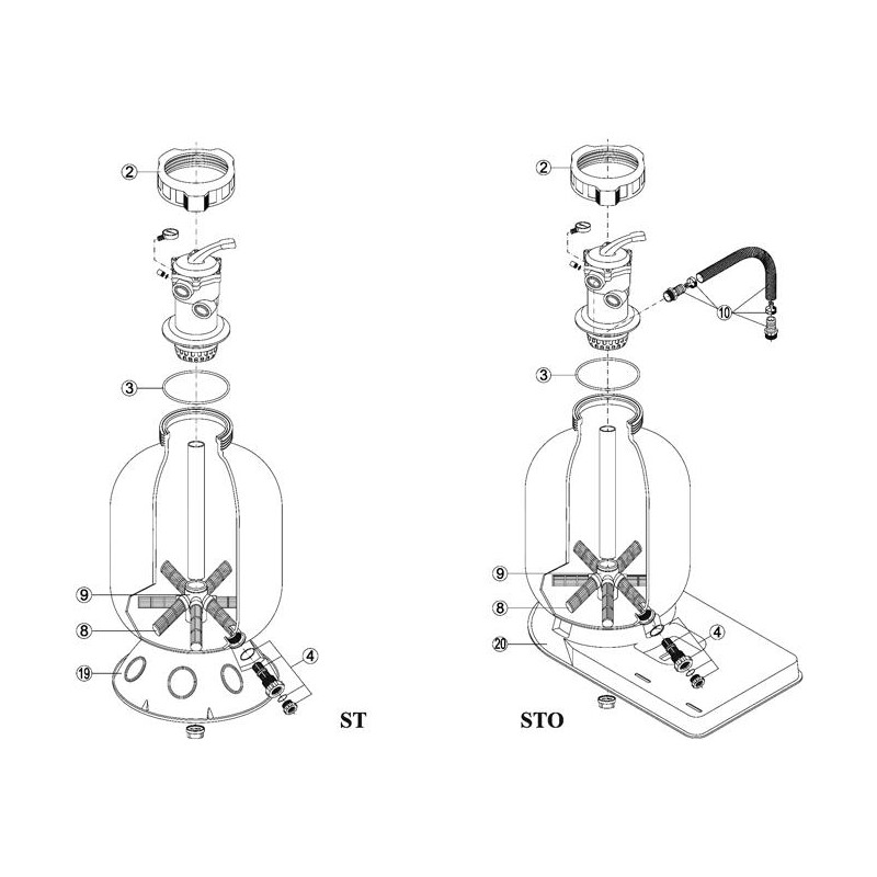 Pièces détachées Filtre SEVILLA Top (KRIPSOL)