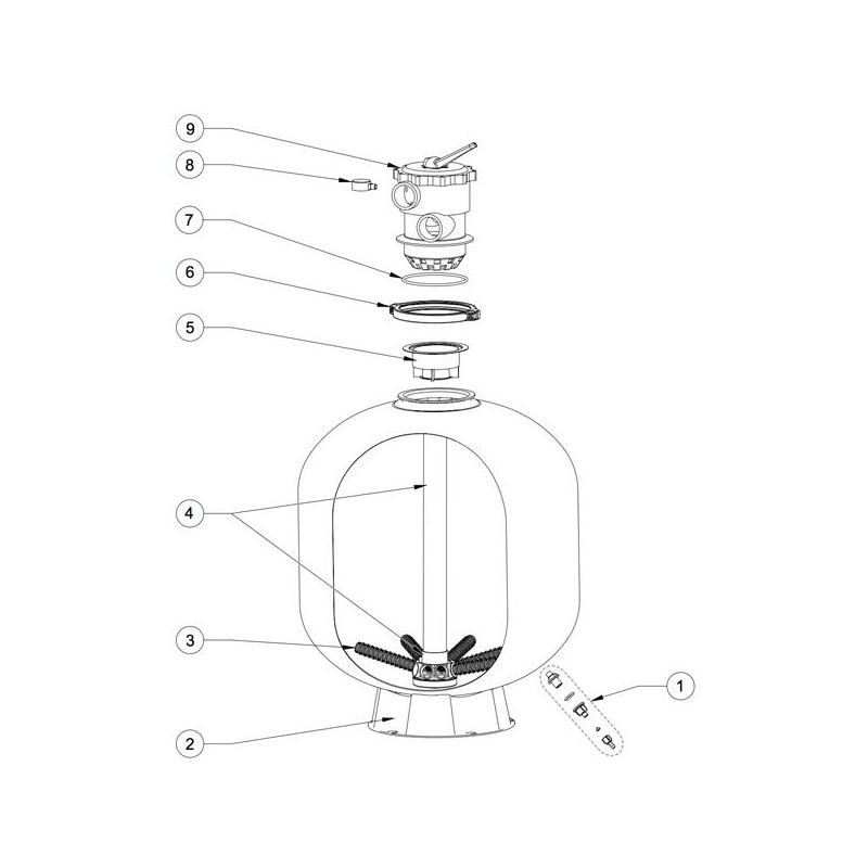 Pièces détachées Filtre TAGELUS - TAGELUS II Clear Pro (PENTAIR)