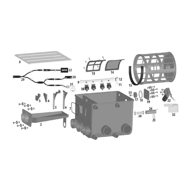 Pièces détachées Filtre à tambour AFT-1G (AQUAFORTE)