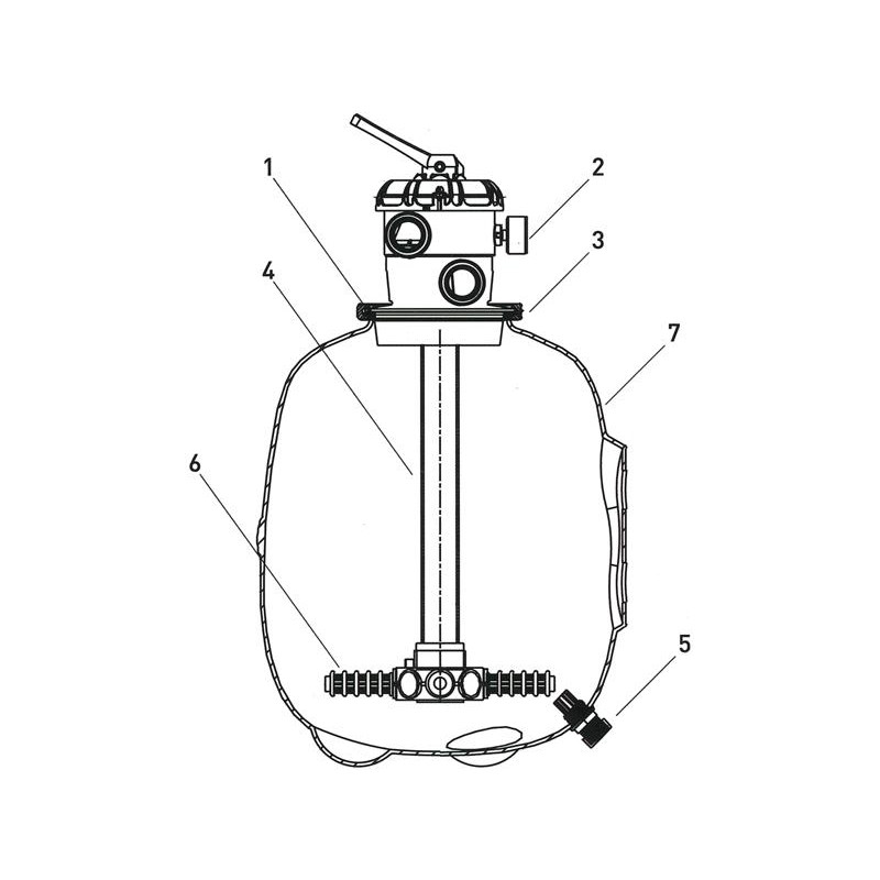 Pièces détachées Filtre VEYRONE Top (ASTRALPOOL, SNTE)