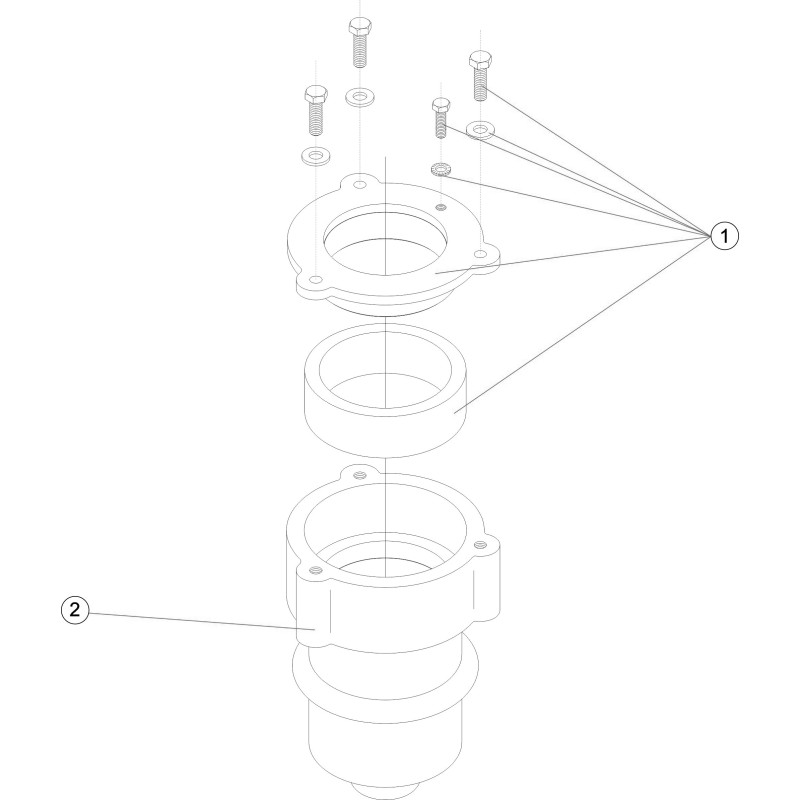 Pièces détachées Fixation de douche Ø 63 (ASTRALPOOL)