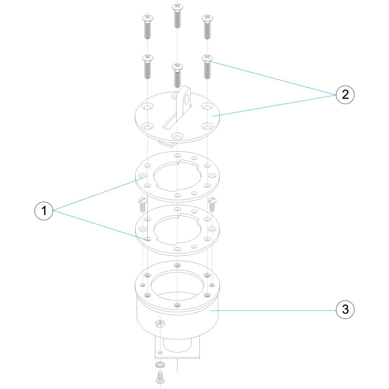 Pièces détachées Fixation de lignes de nage LINER (ASTRALPOOL)