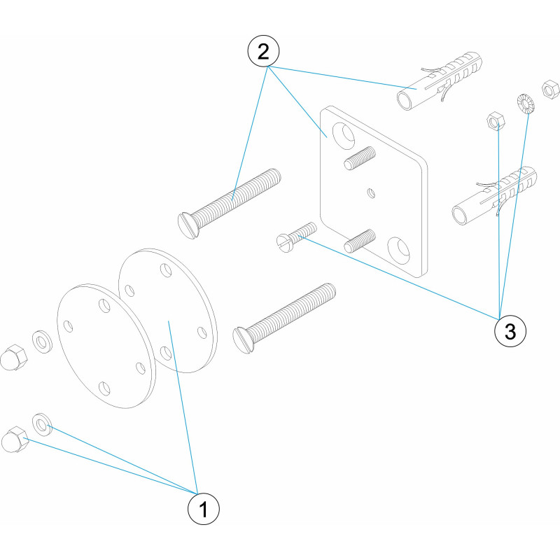 Pièces détachées Fixation de main courante (ASTRALPOOL)