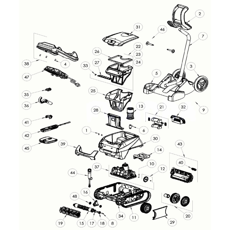 Pièces détachées pour robot FREERIDER RF 5600iQ (ZODIAC)