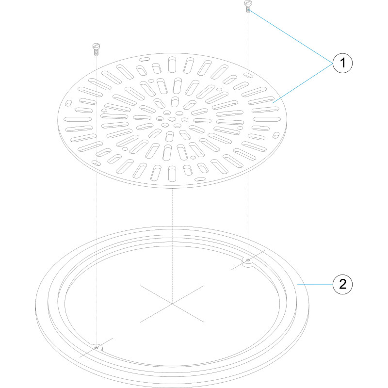 Pièces détachées Grille de drainage inox (ASTRALPOOL)