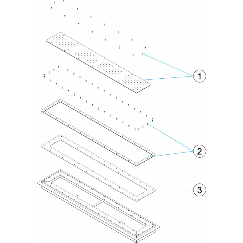 Pièces détachées Grille hydromassage LINER 1200mm (ASTRALPOOL)