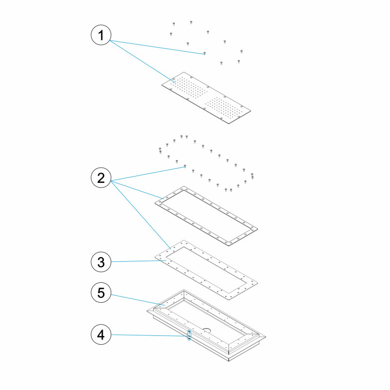 Pièces détachées Grille hydromassage LINER 600mm (ASTRALPOOL)