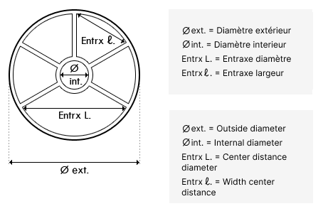 Dimensions pour Joint Etoile VAN SM 10 - 1 1/2'' (Ex. 10.0170) - REMPLACE 101D206P (Praher)