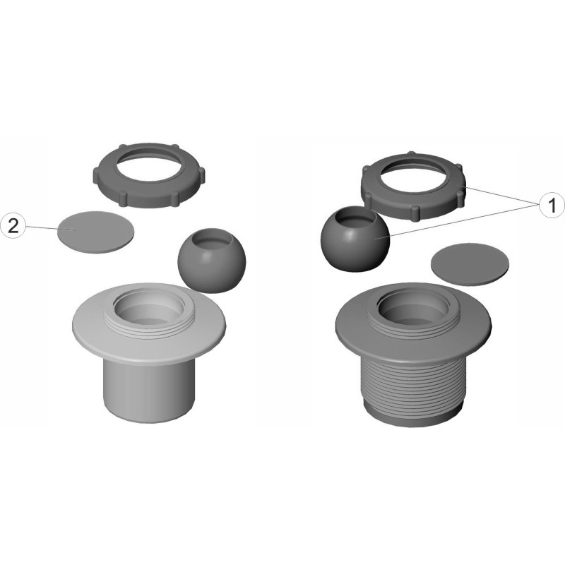 Pièces détachées Kit rotule de refoulement (SNTE, CERTIKIN)