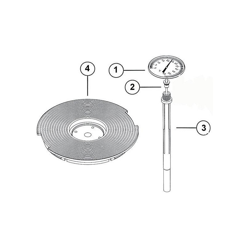 Pièces détachées Kit thermomètre skimmer (SNTE)