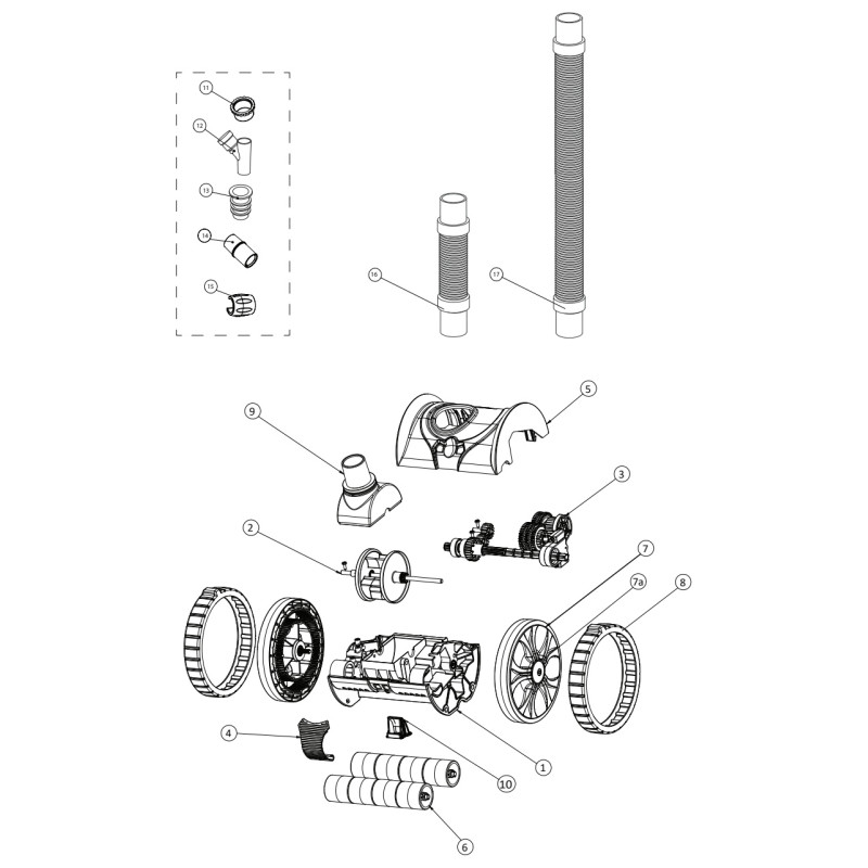 Pièces détachées pour robot LIL REBEL (PENTAIR, STA-RITE)