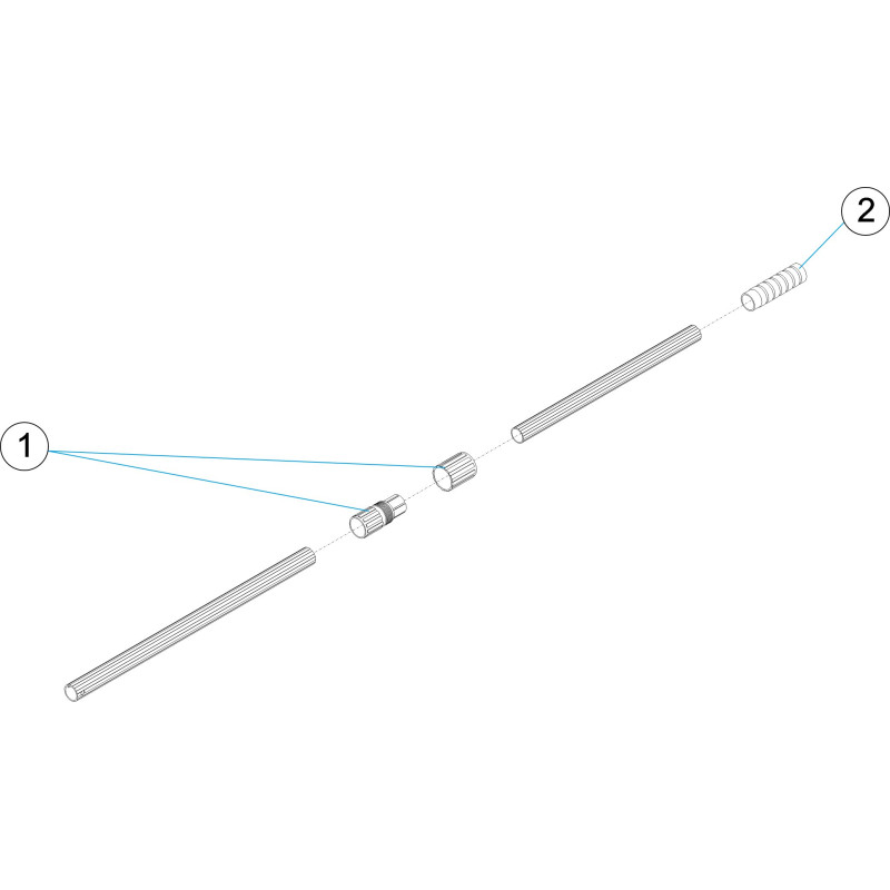 Pièces détachées Manche aluminium télescopique 3,6-4,8 m (ASTRALPOOL)