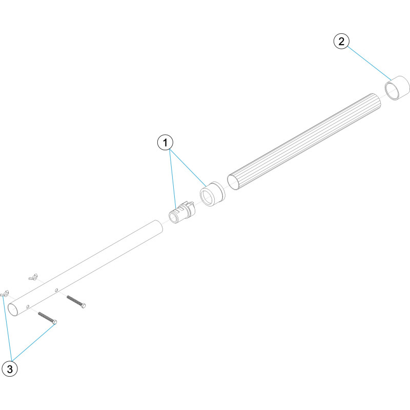 Pièces détachées Manche aluminium télescopique 4-5 m papillon (ASTRALPOOL)