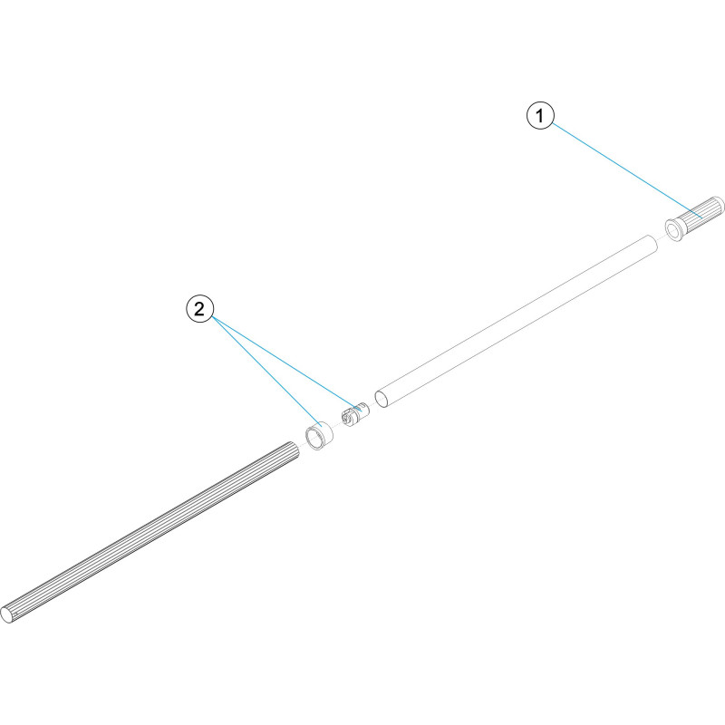 Pièces détachées Manche télescopique connexion clip (ASTRALPOOL)