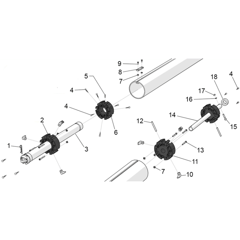 Pièces détachées Moteur et palier ZEN'IT (ECA INTERPOOL)