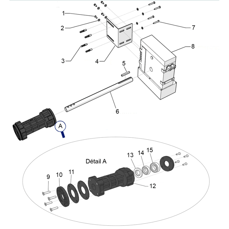 Pièces détachées Moteur GENKER fosse sèche (ECA INTERPOOL)