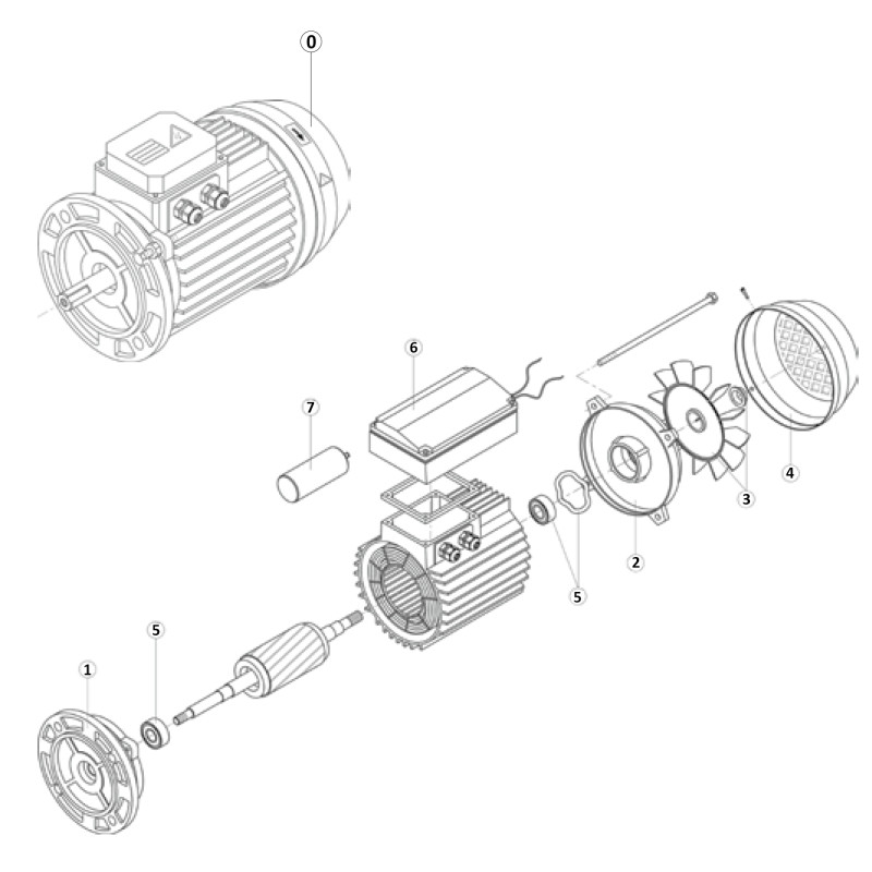 Pièces détachées Moteur K-FLO (KRIPSOL, HAYWARD)