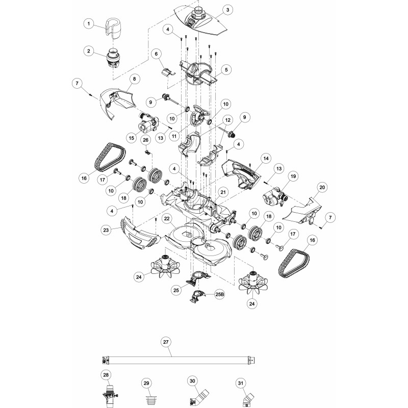 Pièces détachées MX8 (ZODIAC)