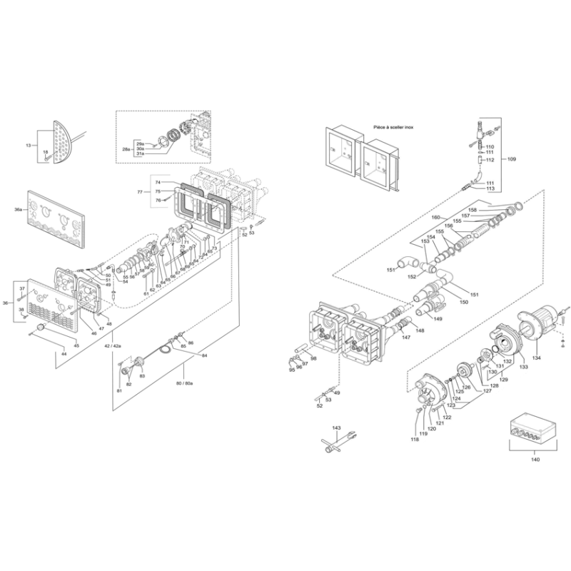 Pièces détachées NCC BAMBO 2 INOX PIEZO