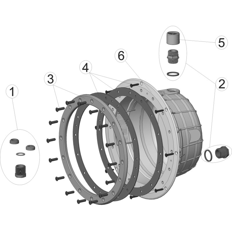 Pièces détachées Niche de projecteur NF STANDARD panneaux (ASTRALPOOL)