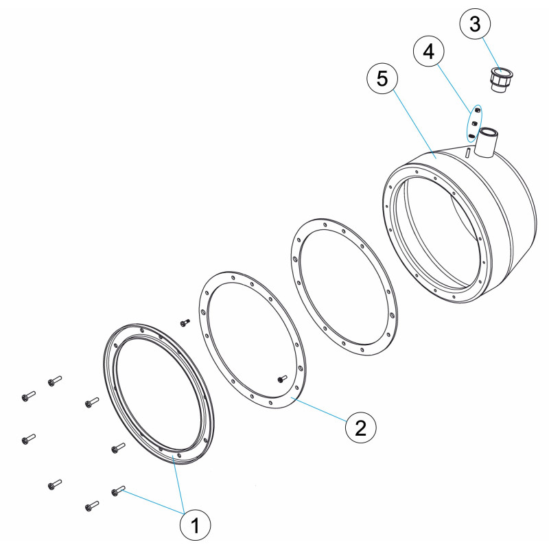 Pièces détachées Niche plastique de projecteur inox FLEXINICHE (ASTRALPOOL)