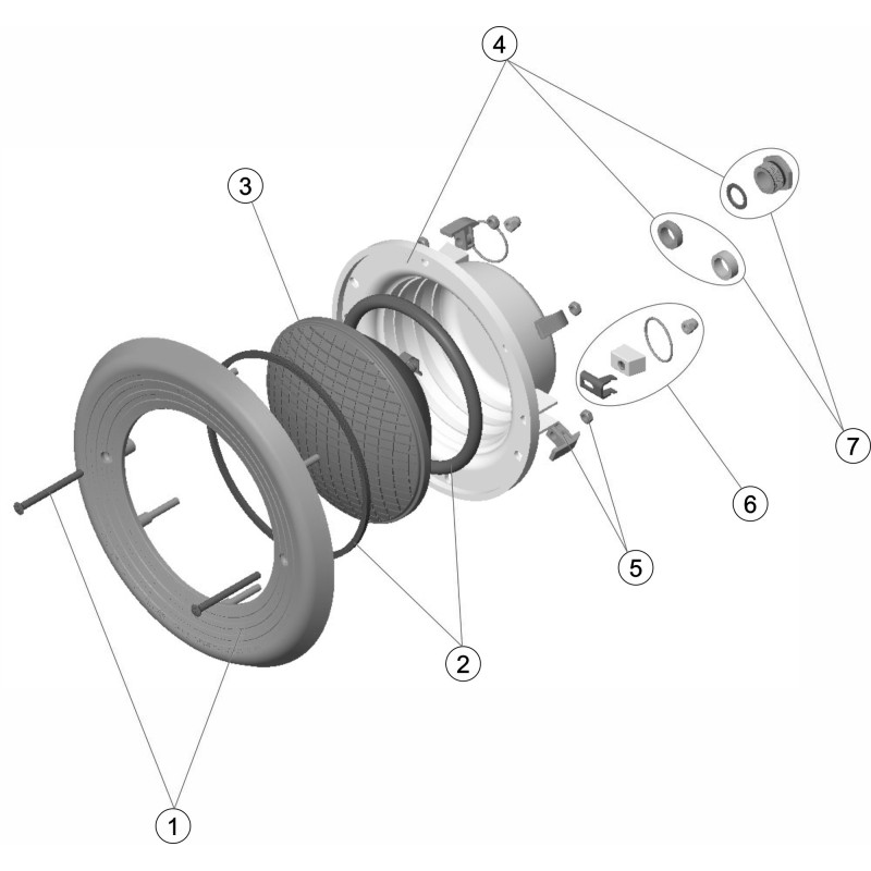 Pièces détachées Optique de projecteur PAR56 (ASTRALPOOL)