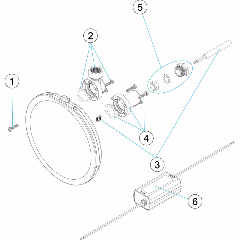 Pièces détachées Optique FLEXI v1-24vdc (ASTRALPOOL)