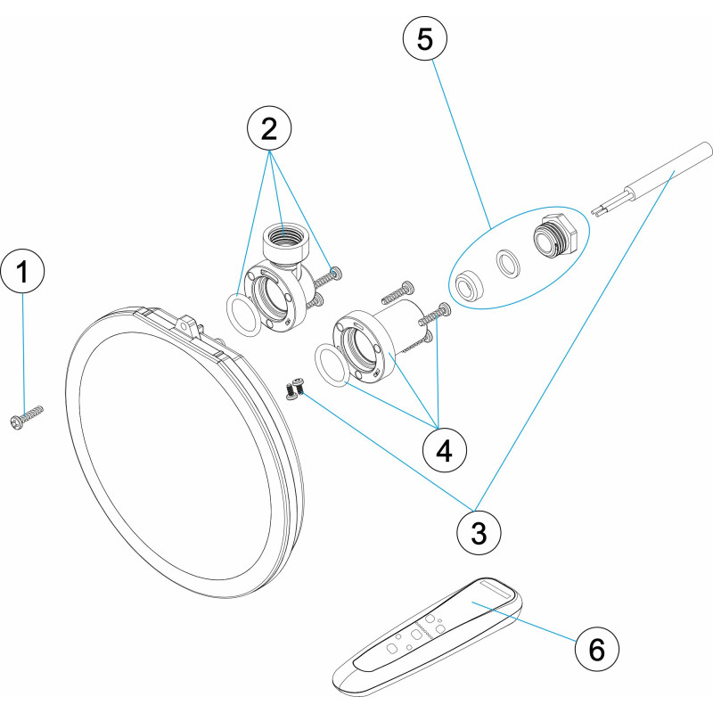 Pièces détachées Optique FLEXI v1 WIR K-1 (ASTRALPOOL)