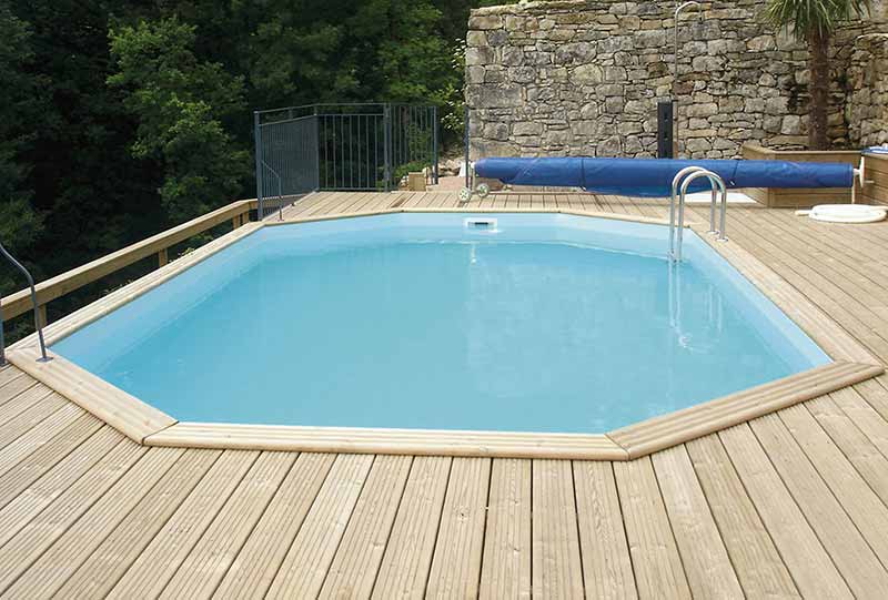 Bâche d'hivernage (hiver) pour piscine bois QUARTOO 390x820 - Gardipool