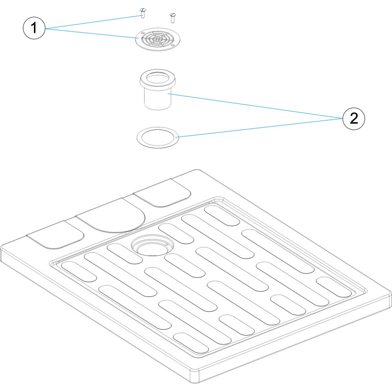 Pièces détachées Plateau de douche CLASSIC (ASTRALPOOL)