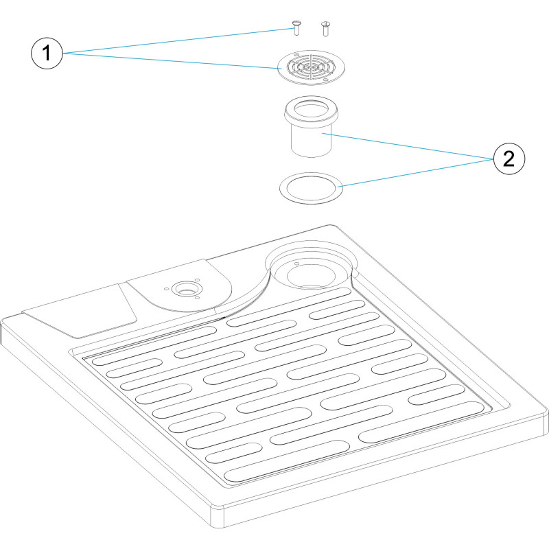 Pièces détachées Plateau de douche RELAX (ASTRALPOOL)