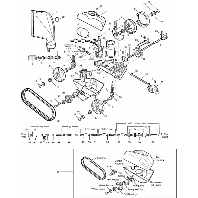 Pièces détachées Polaris 280 TANKTRAX (POLARIS)