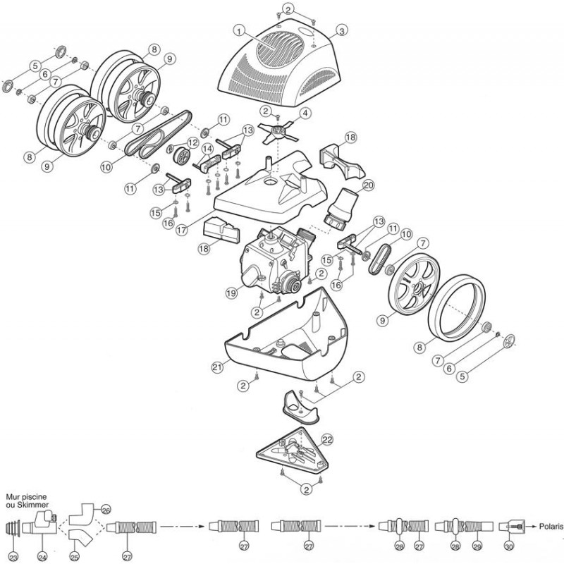 Pièces détachées POLARIS 340-ATV