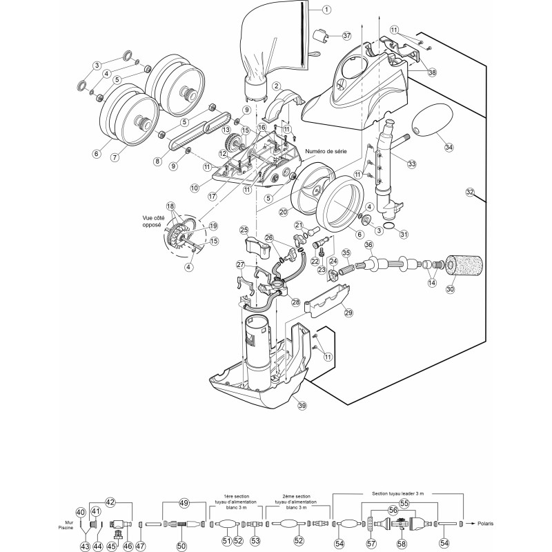 Pièces détachées pour robot Polaris 380