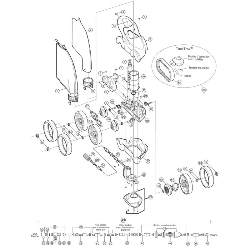 Pièces détachées pour POLARIS 480 Pro